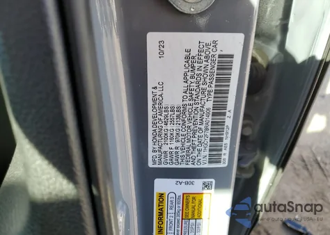 2024 Honda Accord Hybrid Sport-L z USA, uszkodzony, nr VIN 1HGCY2F78RA014906